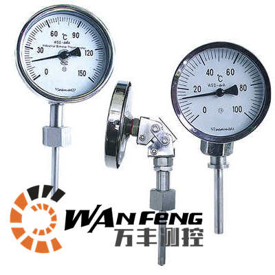 WSS-481萬向型雙金屬溫度計，WSS-481F防腐雙金屬溫度計